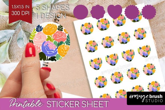 Download Ranunculus Modern Floral Printable Sheet - Floral printable sheet Collection