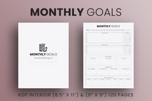 Download Monthly Goals - Kdp Interior - Kdp interior Collection