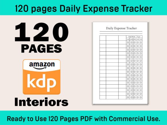 Download Daily Expense Tracker Kdp Interior V-03 - Kdp interior Collection