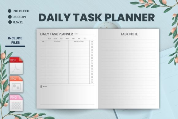 Download Daily Task Planner – KDP Interior - Kdp interior Collection