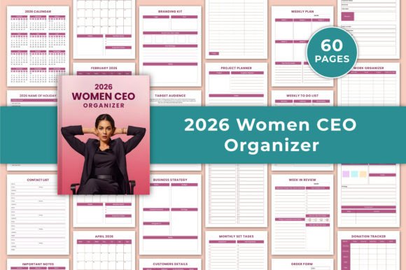Download 2026 Women CEO Organizer KDP Interiors - Kdp interior Collection