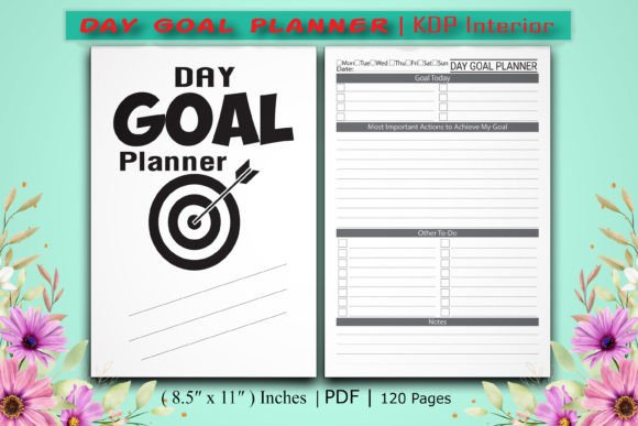 Download Day Goal Planner | KDP Interior - Kdp interior Collection