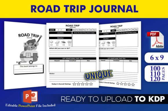 Download Road Trip Journal KDP Interior Template - Kdp interior Collection