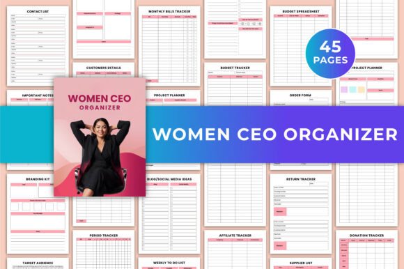 Download Women CEO Organize Canva KDP Interiors - Kdp interior Collection