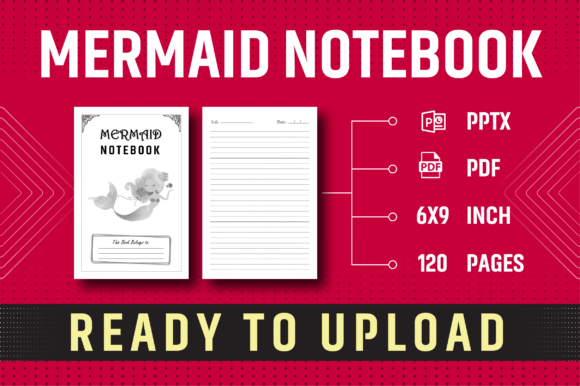 Download Mermaid Notebook -KDP Interior - Kdp interior Collection