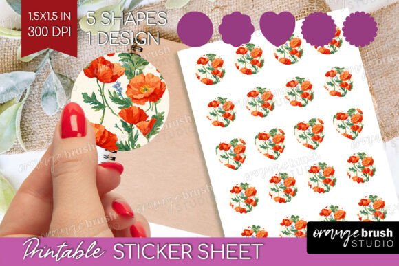 Download Spring Floral Printable Sticker Sheet - Premium Resources