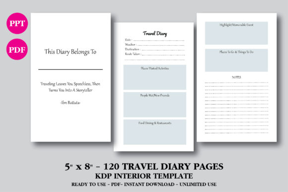 Download Travel Diary Kdp Interior - Kdp interior Collection