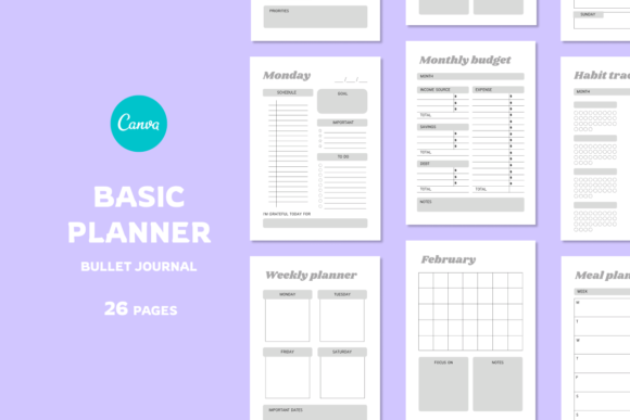 Download Undated Bullet Journal Printable - Bullet journal printable Collection