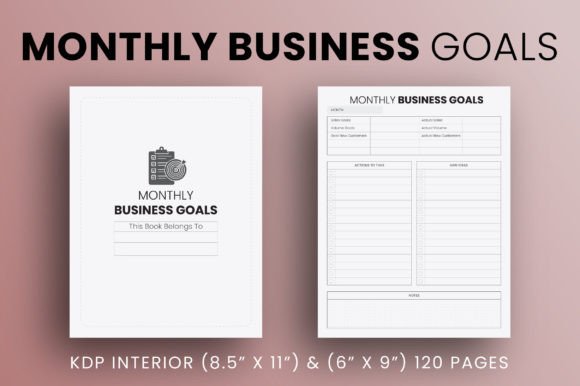 Download Monthly Business Goals - KDP Interior - Kdp interior Collection