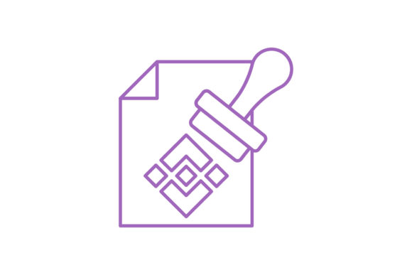Download Flat Icon Crypto Paper Stamp Outline - Paper stamp Collection
