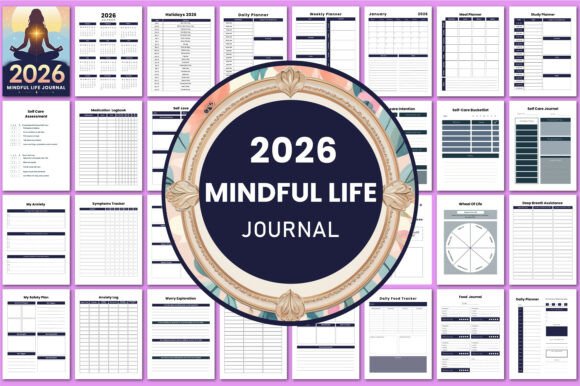 Download 2026 Mindful Life Journal KDP Interior - Kdp interior Collection