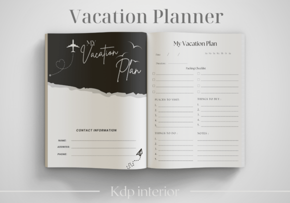 Download Vacation Planner | KDP Interior - Kdp interior Collection