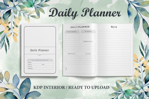 Download Editable Daily Planner KDP Interior’s - Kdp interior Collection