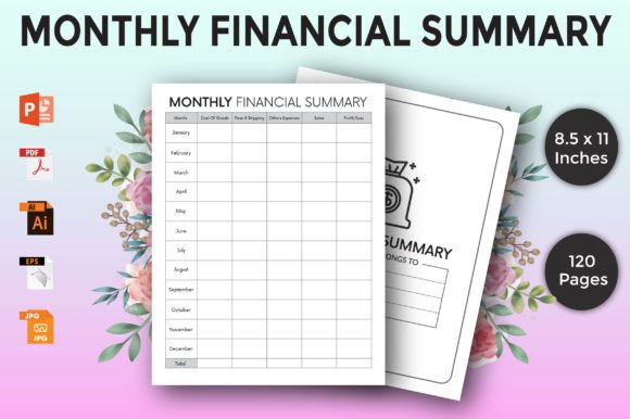 Download Monthly Finance Planner - Kdp Interior - Kdp interior Collection