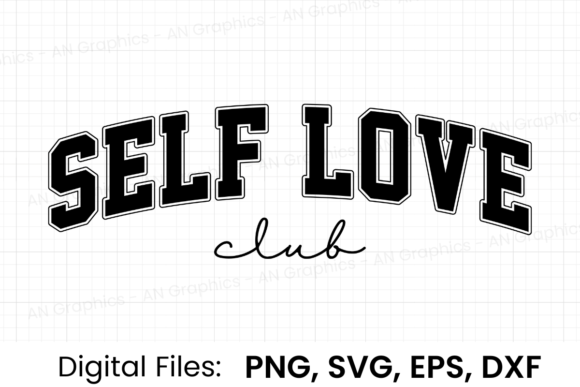 Download Self Love Club Retro Varsity SVG - Self love Collection